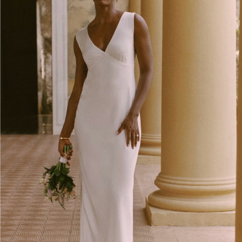 Abercrombie & Fitch Plunge Cowl Back Maxi Dress